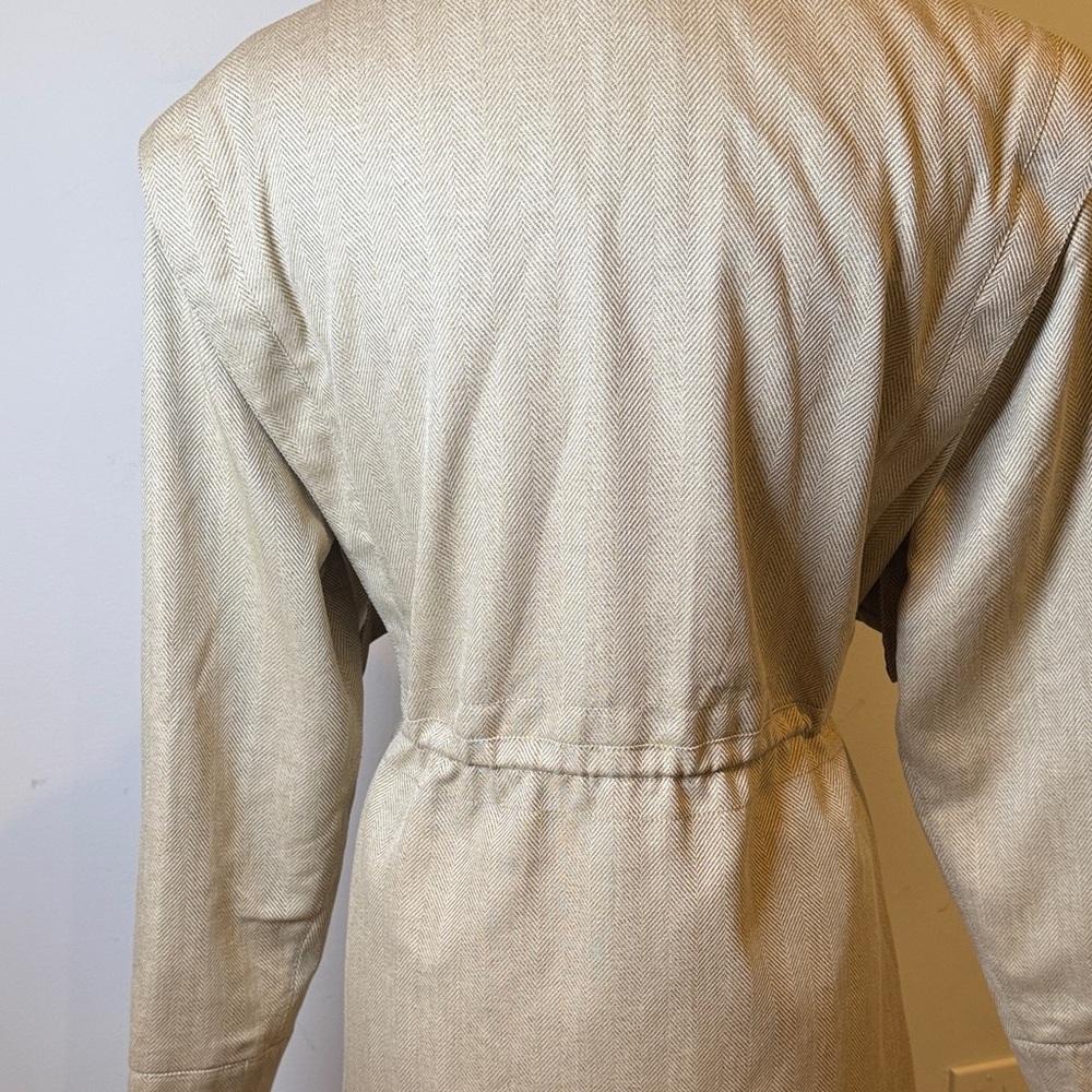 Herringbone Utility Jacket from Banana Republic Drawstring Waist, NWT Large - Picture 4 of 13
